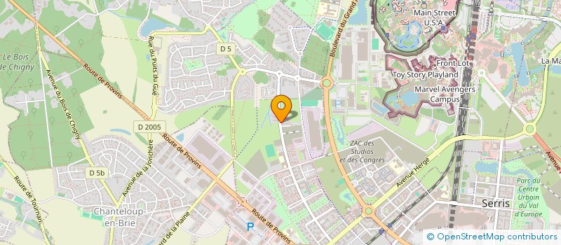 localisation de l'entreprise COURTAGE MARNE LA VALLEE  MONTEVRAIN