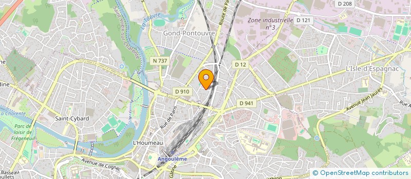 localisation de l'entreprise COURTAGE MESLIER  GOND-PONTOUVRE