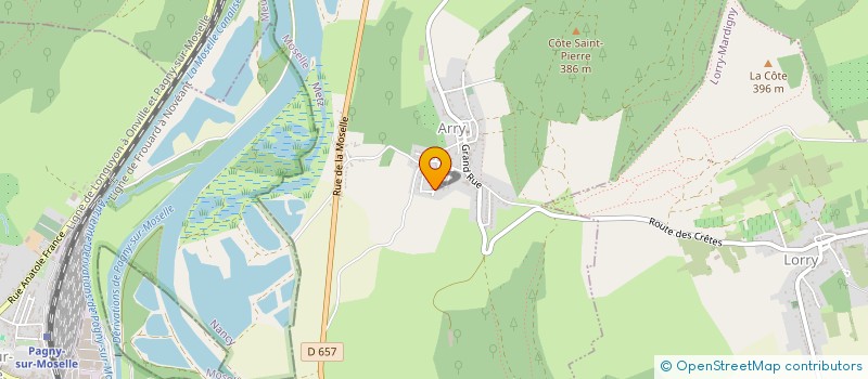 localisation de l'entreprise COURTAGE MOSELLAN à ARRY