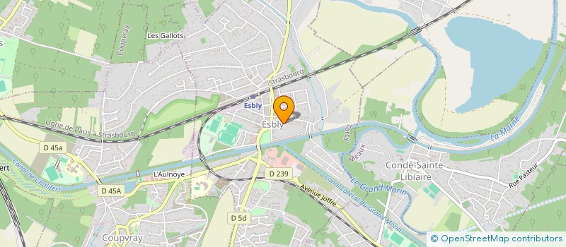 localisation de l'entreprise COURTAGE OUVRAGE à ESBLY