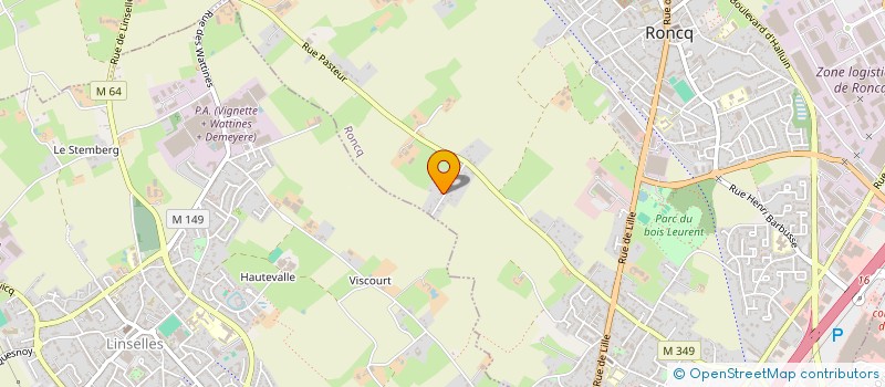 localisation de l'entreprise COURTAGE PATRIMOINE IMMOBILIER à RONCQ