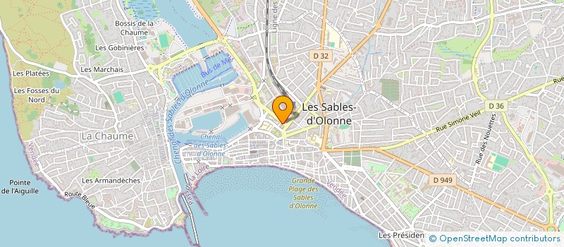 localisation de l'entreprise COURTAGE PLUS à LES SABLES D'OLONNE