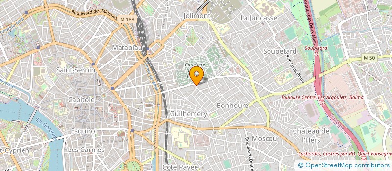 localisation de l'entreprise COURTAGE RIVE GAUCHE PATRIMOINE à TOULOUSE