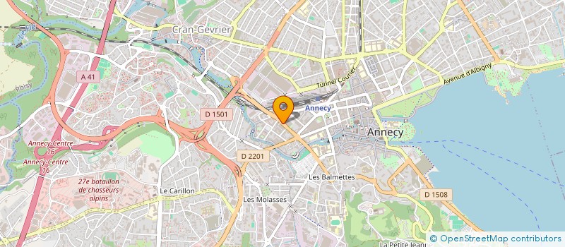 localisation de l'entreprise COURTAGE SOUSCRIPTION PLACEMENTS ASSURAN à ANNECY