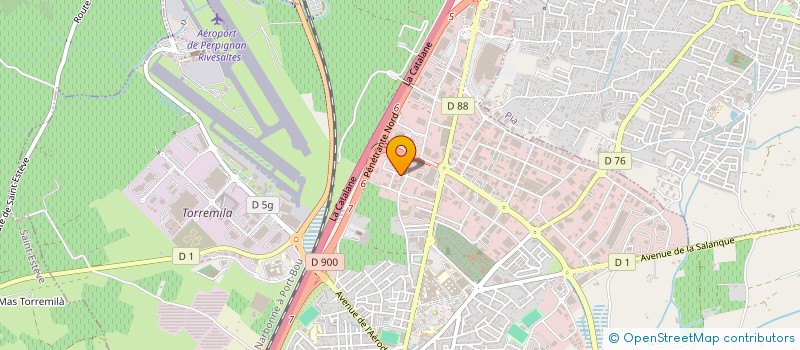 localisation de l'entreprise COURTAGE TRANSACTION EXPORTATION AUTO à PERPIGNAN