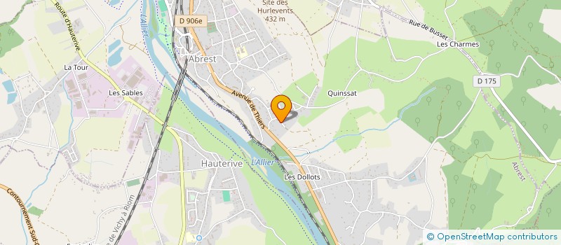 localisation de l'entreprise COURTAGE VET  ABREST