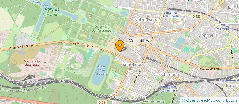 localisation de l'entreprise COURTAIGNE                    PIERR à VERSAILLES