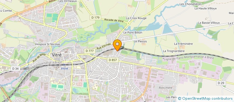 localisation de l'entreprise COURTAIS-FOUBERT à VITRE