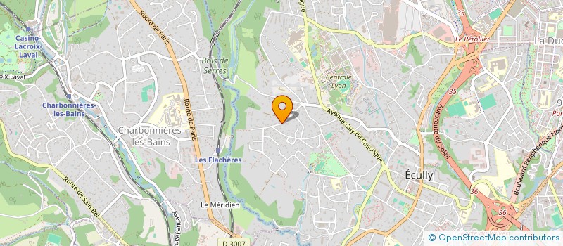 localisation de l'entreprise COURTALAR  ECULLY