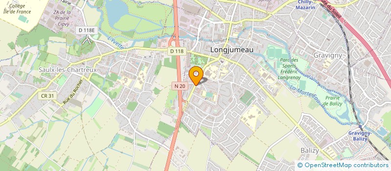 localisation de l'entreprise COURTALYS à LONGJUMEAU
