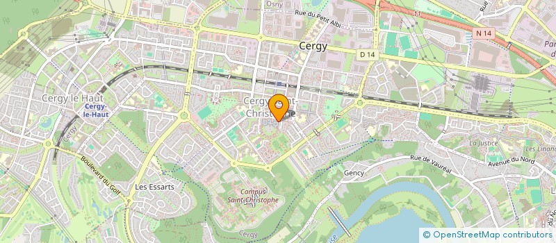 localisation de l'entreprise COURTANS à CERGY