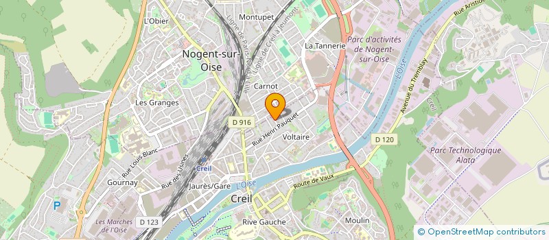 localisation de l'entreprise COURTASSUR  CREIL