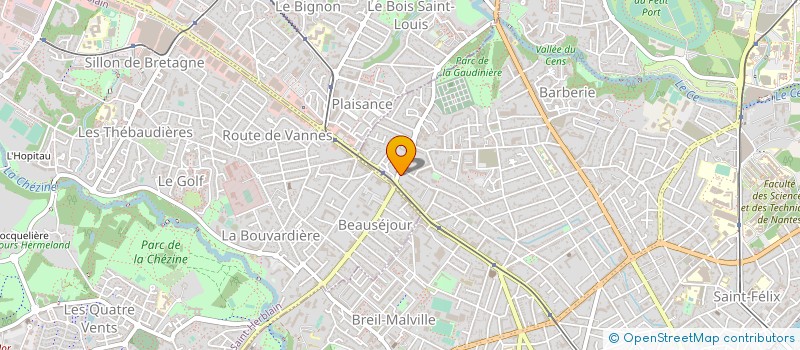 localisation de l'entreprise COURTASSUR OCEAN à NANTES