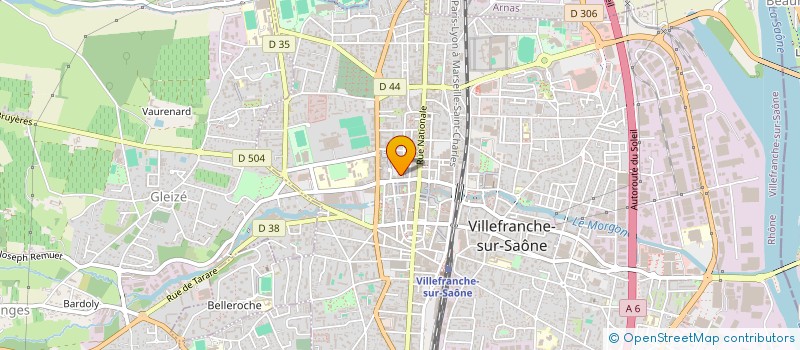 localisation de l'entreprise COURTE-ECHELLE  VILLEFRANCHE-SUR-SAONE