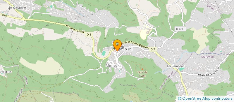 localisation de l'entreprise COURTE MECHE  MIMET