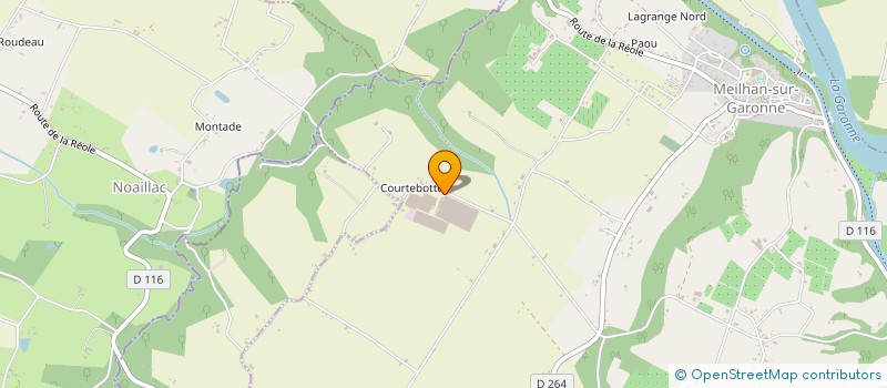 localisation de l'entreprise COURTEBOTTE ENERGIE à MEILHAN-SUR-GARONNE