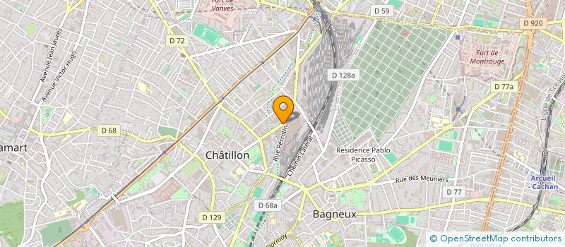 localisation de l'entreprise COURTEC à CHATILLON