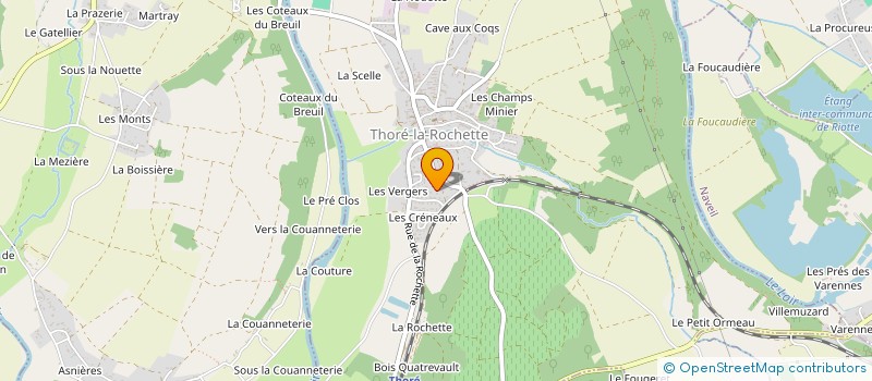 localisation de l'entreprise COURTEGUICH  THORE-LA-ROCHETTE