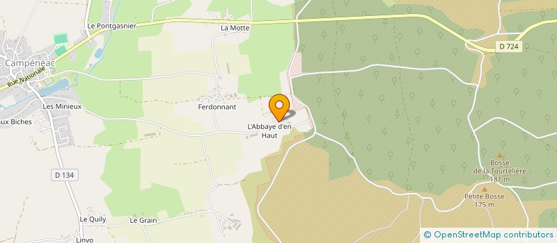 localisation de l'entreprise COURTEL à CAMPENEAC