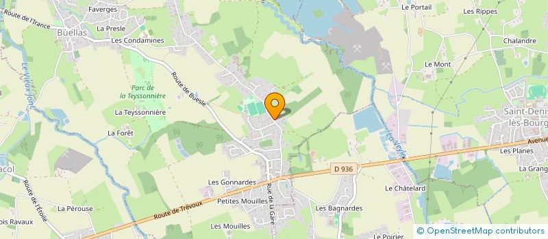 localisation de l'entreprise COURTELINE 01  BUELLAS