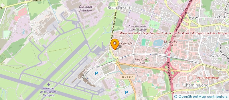 localisation de l'entreprise COURTELINE  MERIGNAC