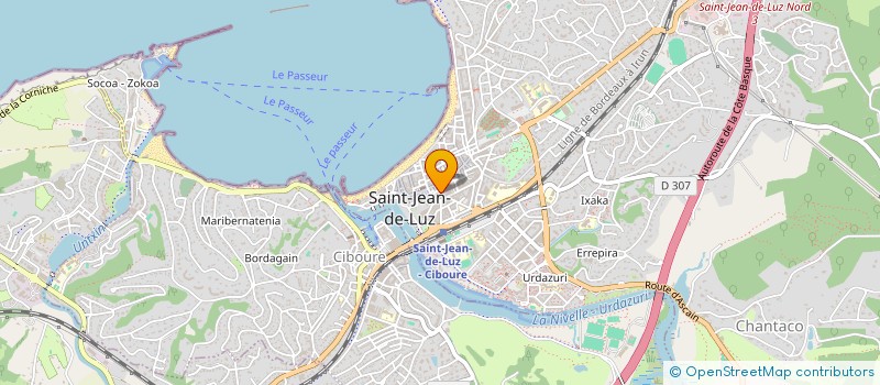 localisation de l'entreprise COURTES CISNAL  SAINT-JEAN-DE-LUZ