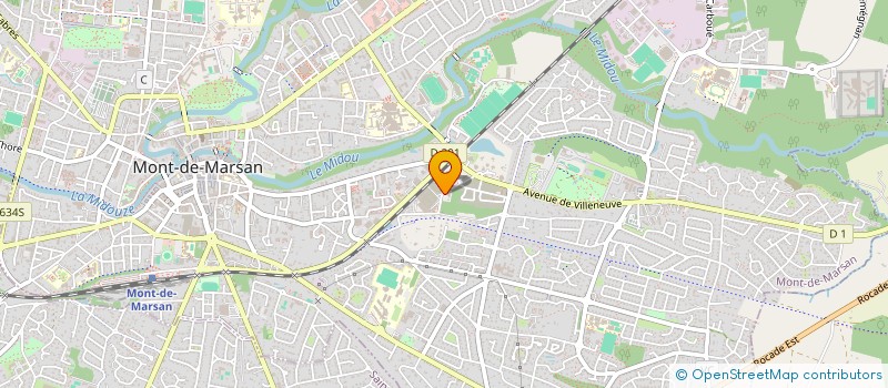 localisation de l'entreprise COURTES FORMATION  MONT-DE-MARSAN