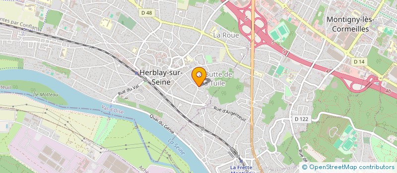 localisation de l'entreprise COURTES TERRES  HERBLAY-SUR-SEINE