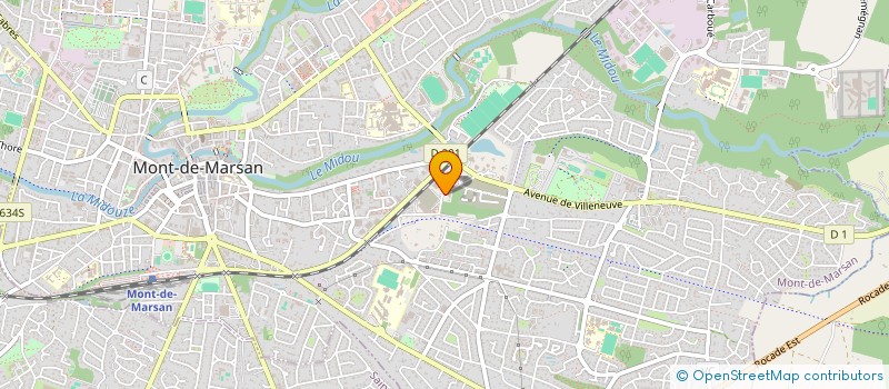 localisation de l'entreprise COURTES TRAVAUX ET SERVICES à MONT-DE-MARSAN