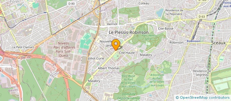 localisation de l'entreprise COURTET  LE PLESSIS-ROBINSON