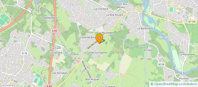 localisation de l'entreprise COURTET BORNET  VERTOU