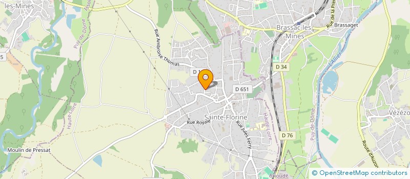 localisation de l'entreprise COURTET DENIS  SAINTE-FLORINE