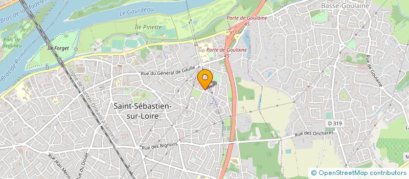 localisation de l'entreprise COURTET EVRARD ET FREUCHET à SAINT-SEBASTIEN-SUR-LOIRE