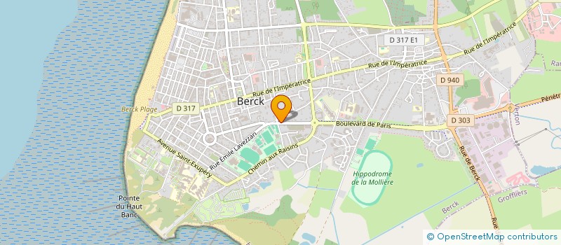 localisation de l'entreprise COURTEX à BERCK