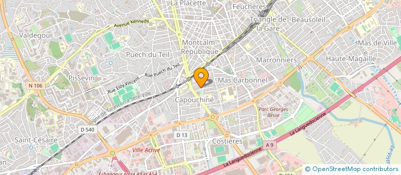 localisation de l'entreprise COURTEX à NIMES