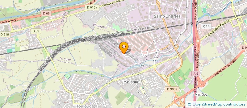 localisation de l'entreprise COURTEXPORT à PERPIGNAN