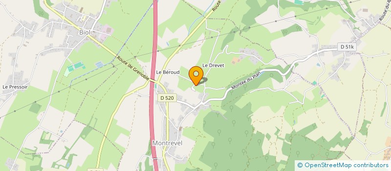 localisation de l'entreprise COURTHEMIS  MONTREVEL