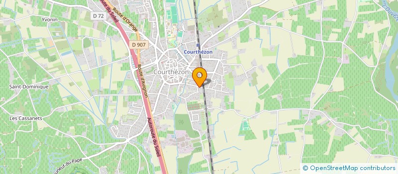 localisation de l'entreprise COURTHEZ'BIKE  COURTHEZON