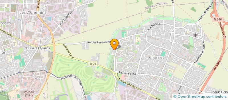 localisation de l'entreprise COURTHI  CHASSIEU