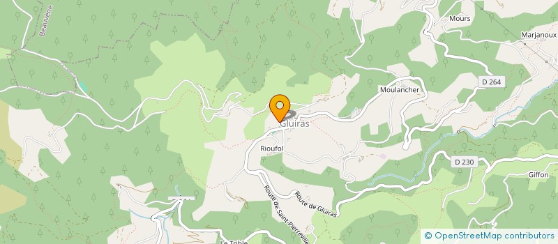 localisation de l'entreprise COURTHIAL TP  GLUIRAS