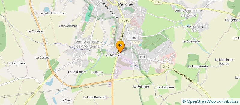 localisation de l'entreprise COURTHIEU ET CIE à MAUVES-SUR-HUISNE