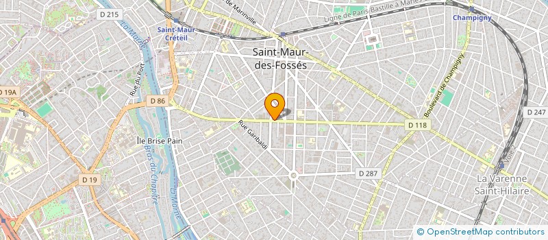 localisation de l'entreprise COURTI'ASSURANCES à SAINT-MAUR-DES-FOSSES