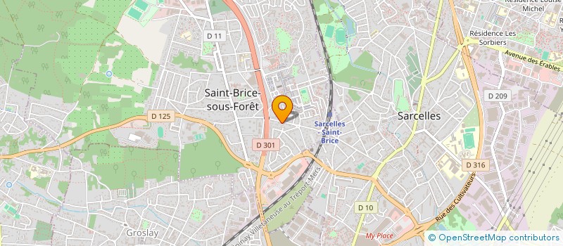 localisation de l'entreprise COURTI-FINANCES à SAINT-BRICE-SOUS-FORET