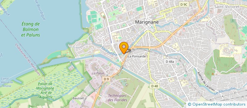 localisation de l'entreprise COURTI'PLUS à MARIGNANE