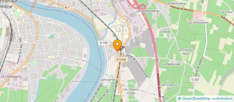 localisation de l'entreprise COURTI-R  TAIN-L'HERMITAGE