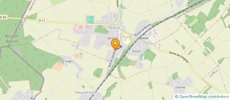 localisation de l'entreprise COURTI'ZEN  BREVAL