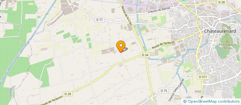 localisation de l'entreprise COURTIAL à CHATEAURENARD