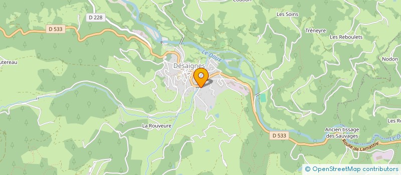 localisation de l'entreprise COURTIAL  DESAIGNES