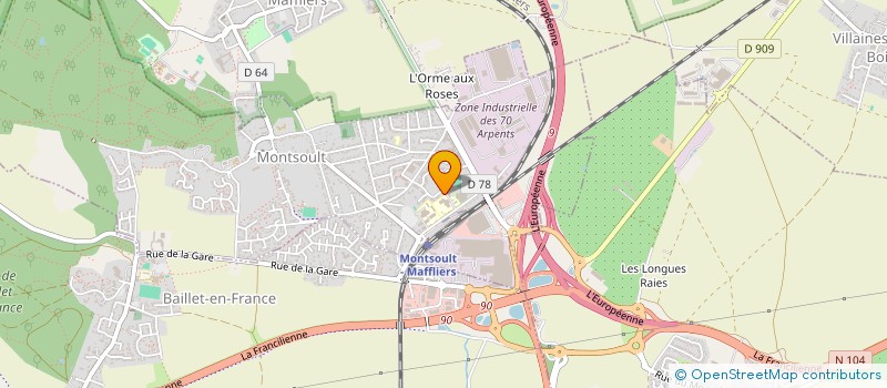 localisation de l'entreprise COURTIE-ZANNE  MONTSOULT