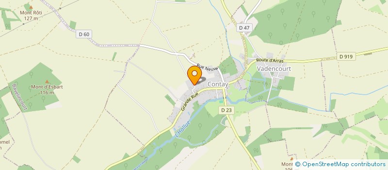 localisation de l'entreprise COURTIER DISTRIBUTION à CONTAY